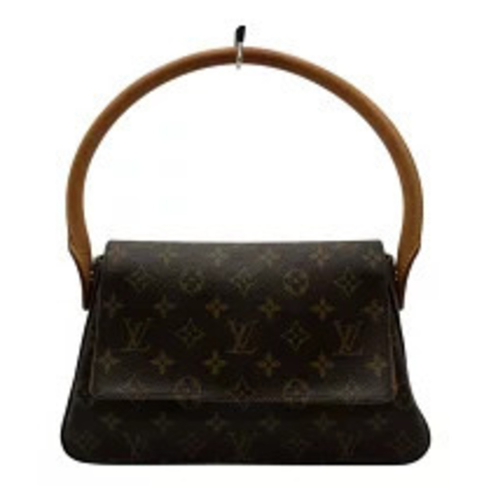 Louis Vuitton Looping Brown Monogram Leather Shoulder Bag
